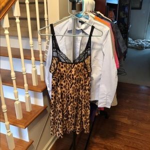 New Directions Intimates Cheetah Size L NWT